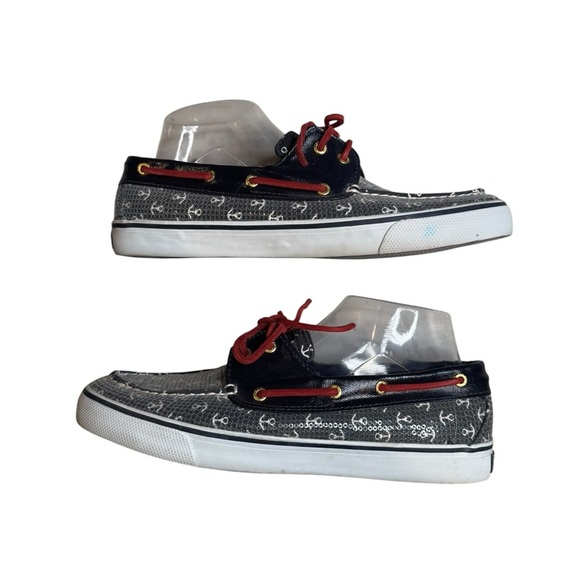 Sperry Sequin Anchor Boat Shoes Women’s 10M – Nautical Preppy Coastal Style - Picture 6 of 8